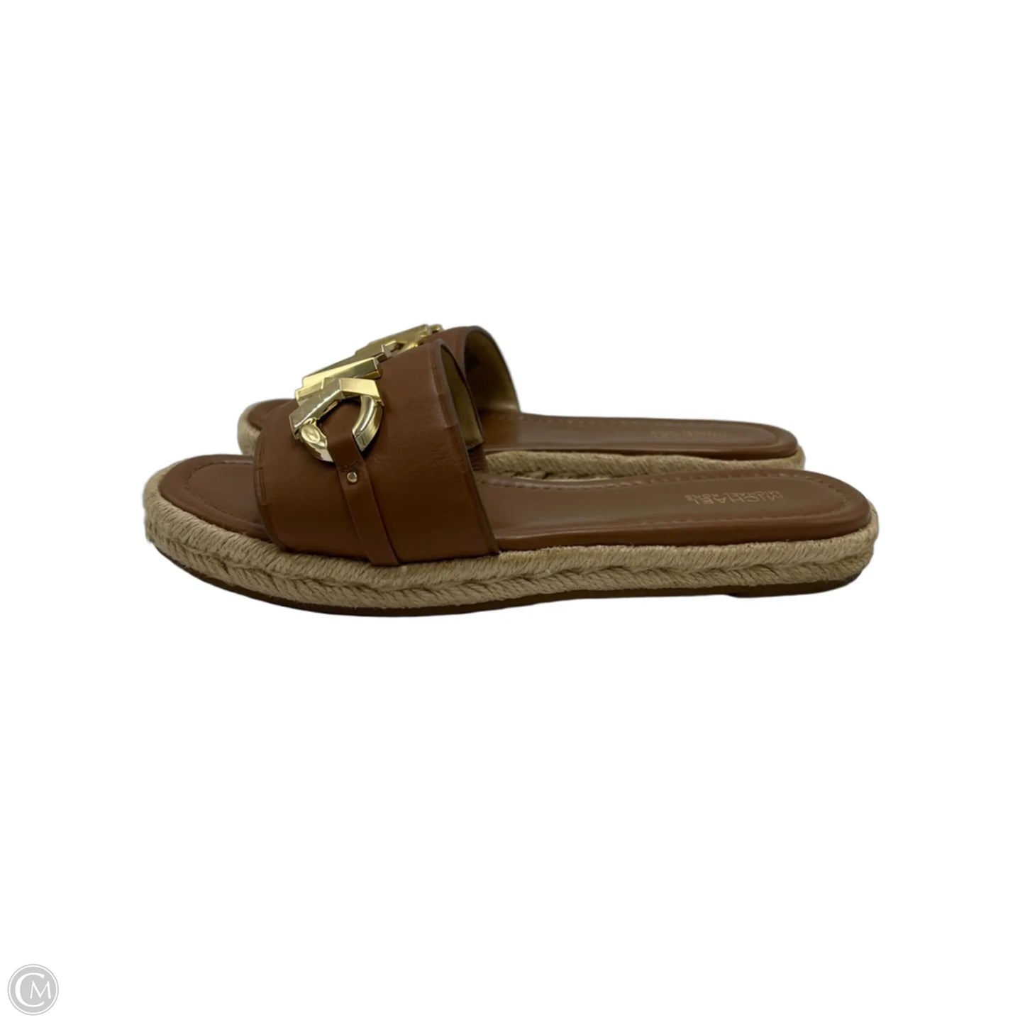 Shoes Designer By Michael Kors In Brown & Gold, Size: 8