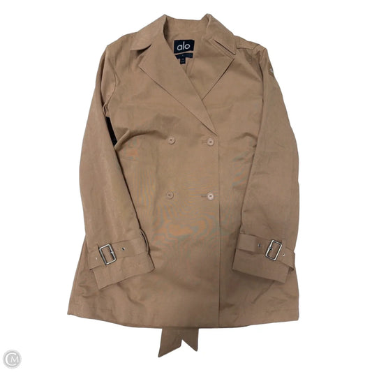 Alo Prime Trench Designer Coat In Brown, Size: S