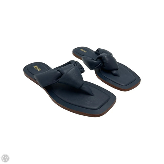 Maeve Flip-Flop Sandals in Navy, Size 9