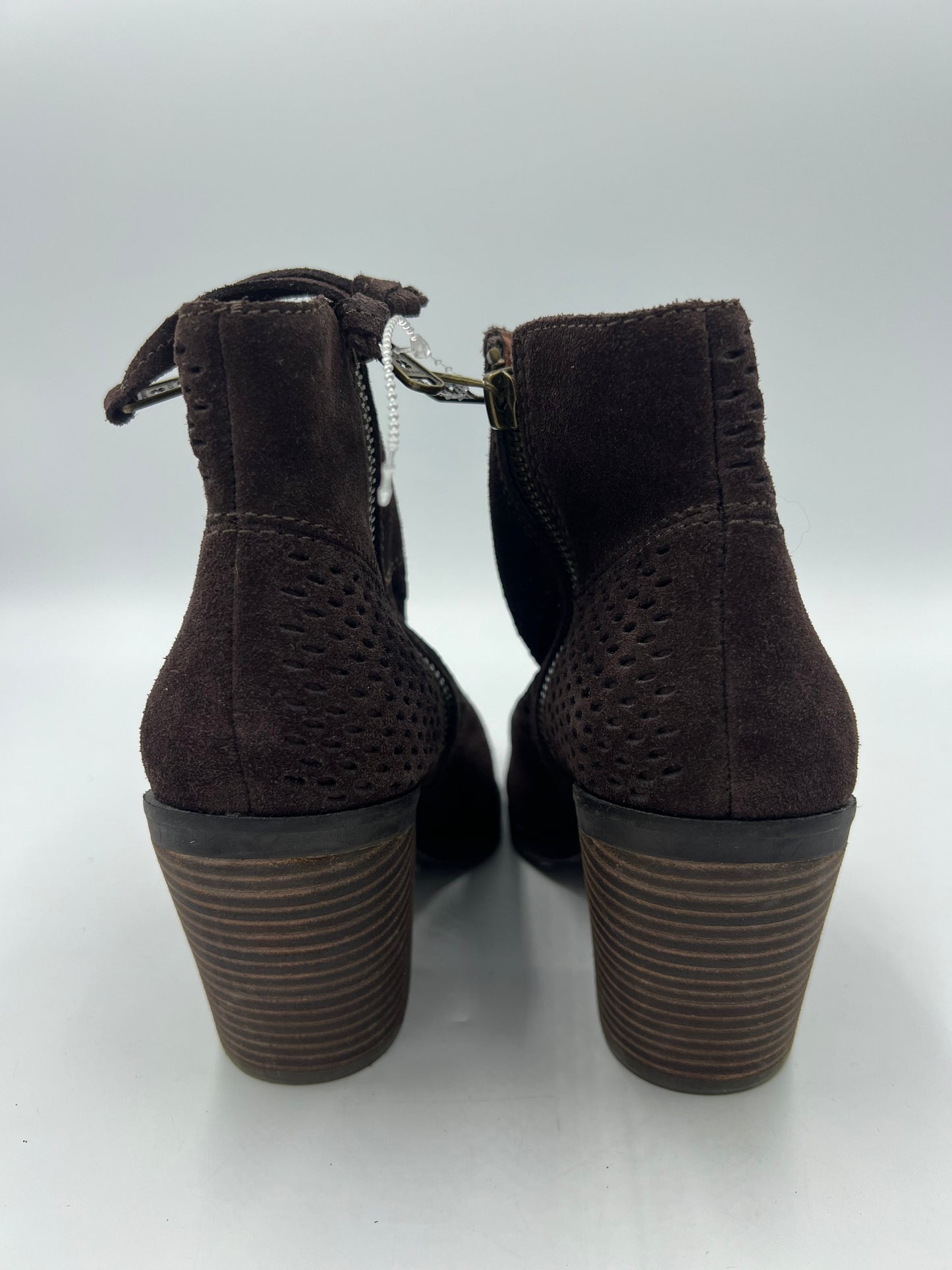 Boots Ankle Heels By Lucky Brand In Brown, Size: 6.5