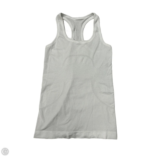 Athletic Tank Top By Lululemon In White, Size: 4
