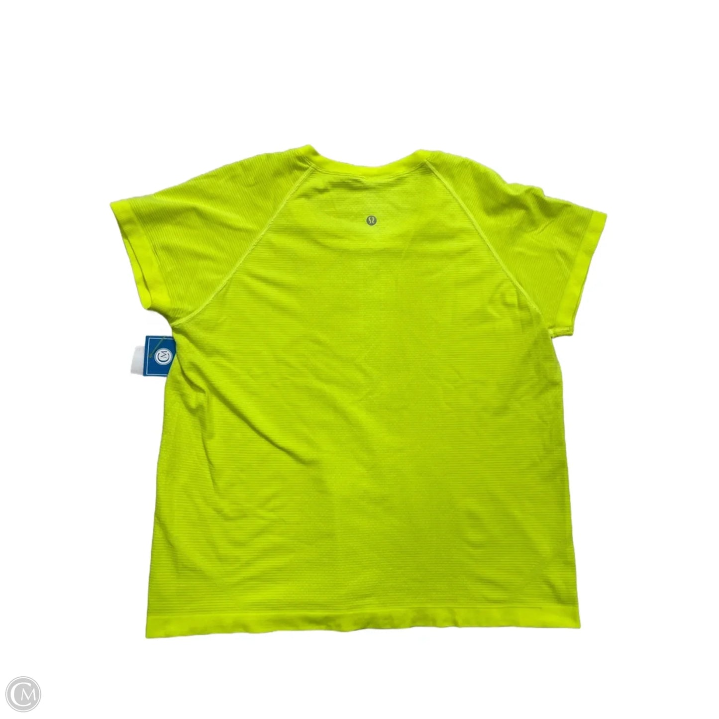 Athletic Top Short Sleeve By Lululemon In Green, Size: 14