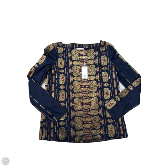New! Top Long Sleeve Designer By Tory Burch In Navy, Size: 2
