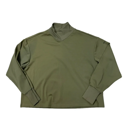 Athletic Top Long Sleeve Collar By Columbia In Green, Size: L