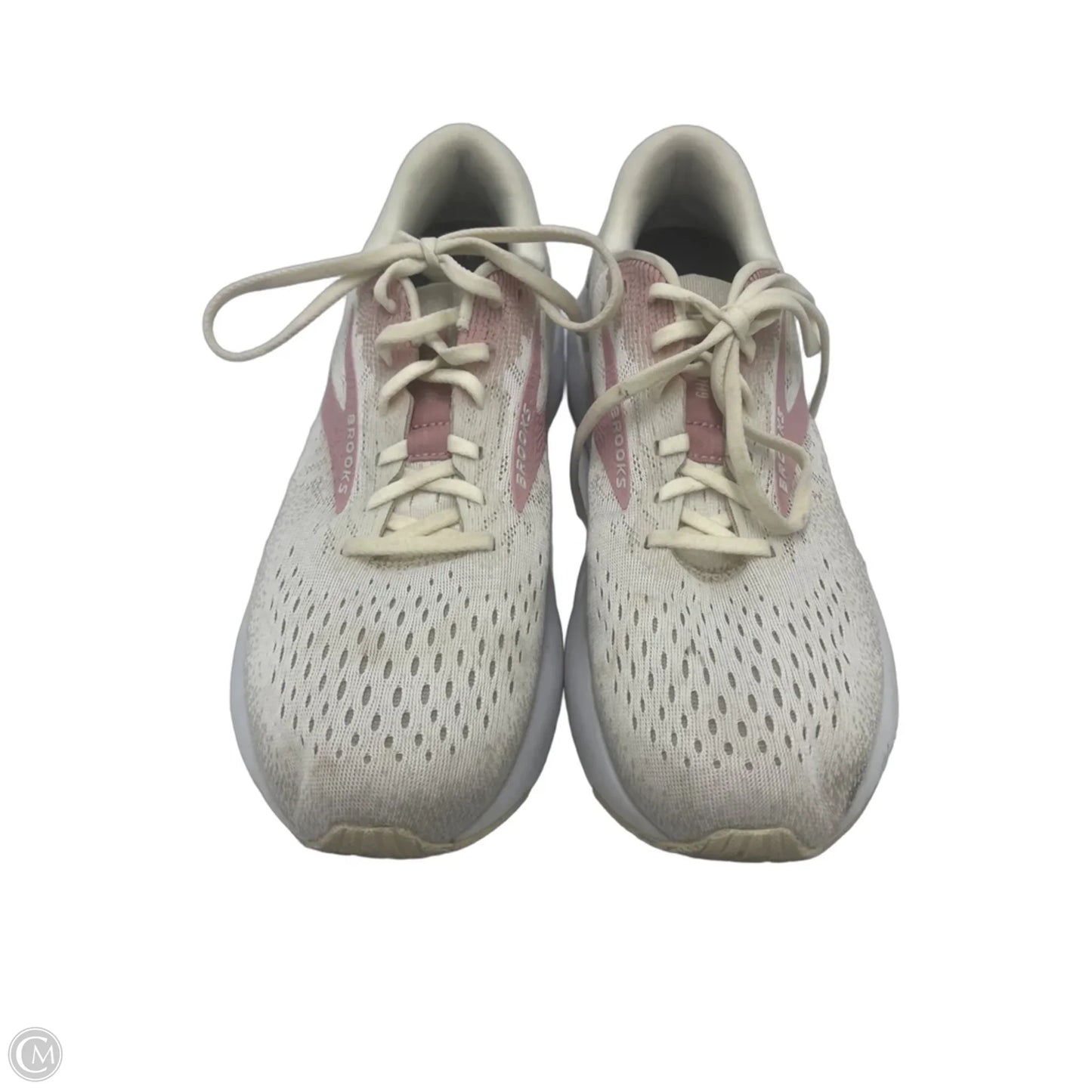 Shoes Athletic By Brooks In Pink & White, Size: 11