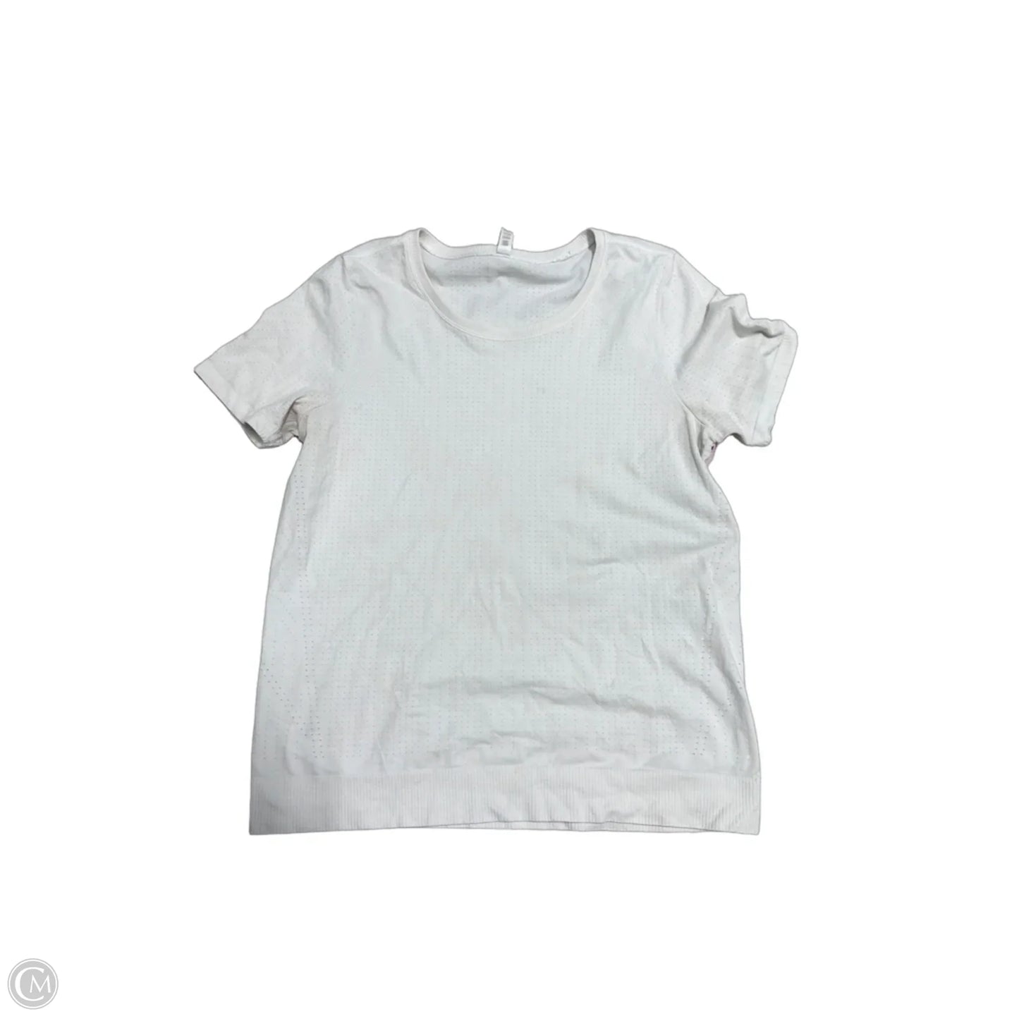 Athletic Top Short Sleeve By Athleta In White, Size: M