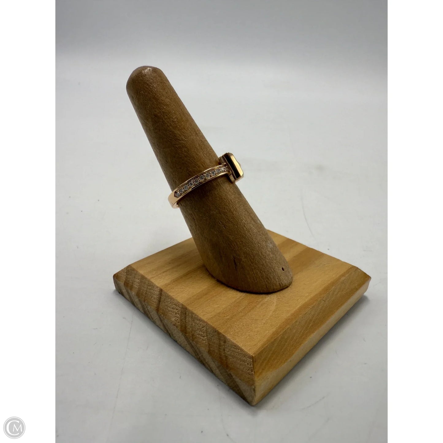 Tiffany & Company T1 18K Rose Gold w/ Diamonds Luxury Ring, Size: 7