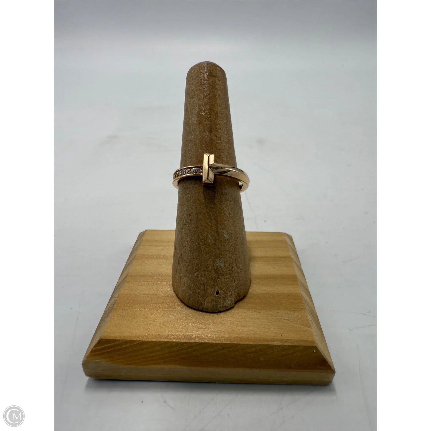 Tiffany & Company T1 18K Rose Gold w/ Diamonds Luxury Ring, Size: 7