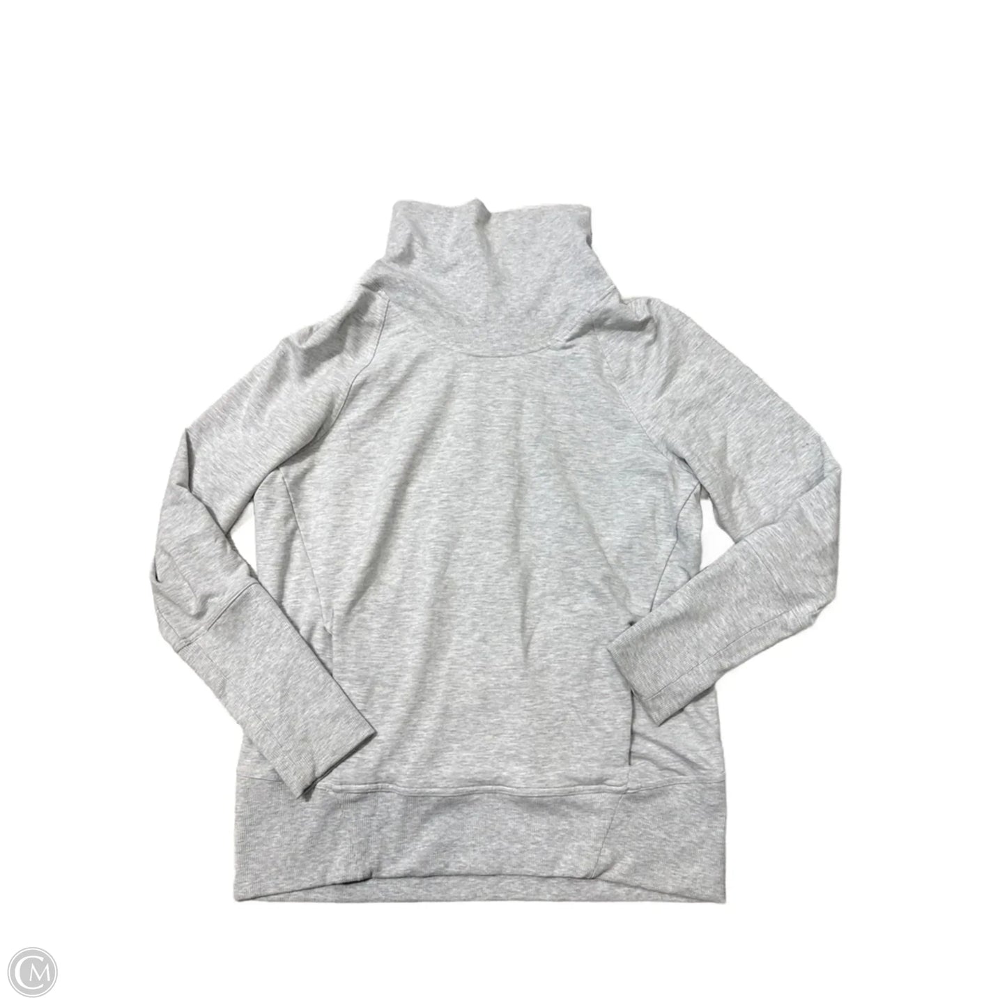 Athletic Sweatshirt Collar By Lululemon In Grey, Size: 10