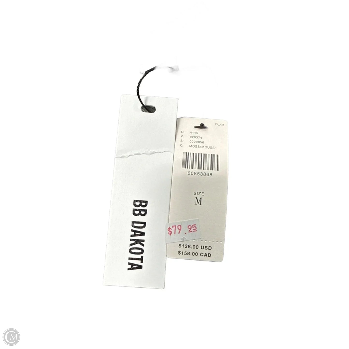 Coat Trench Coat By Bb Dakota In Brown, Size: M