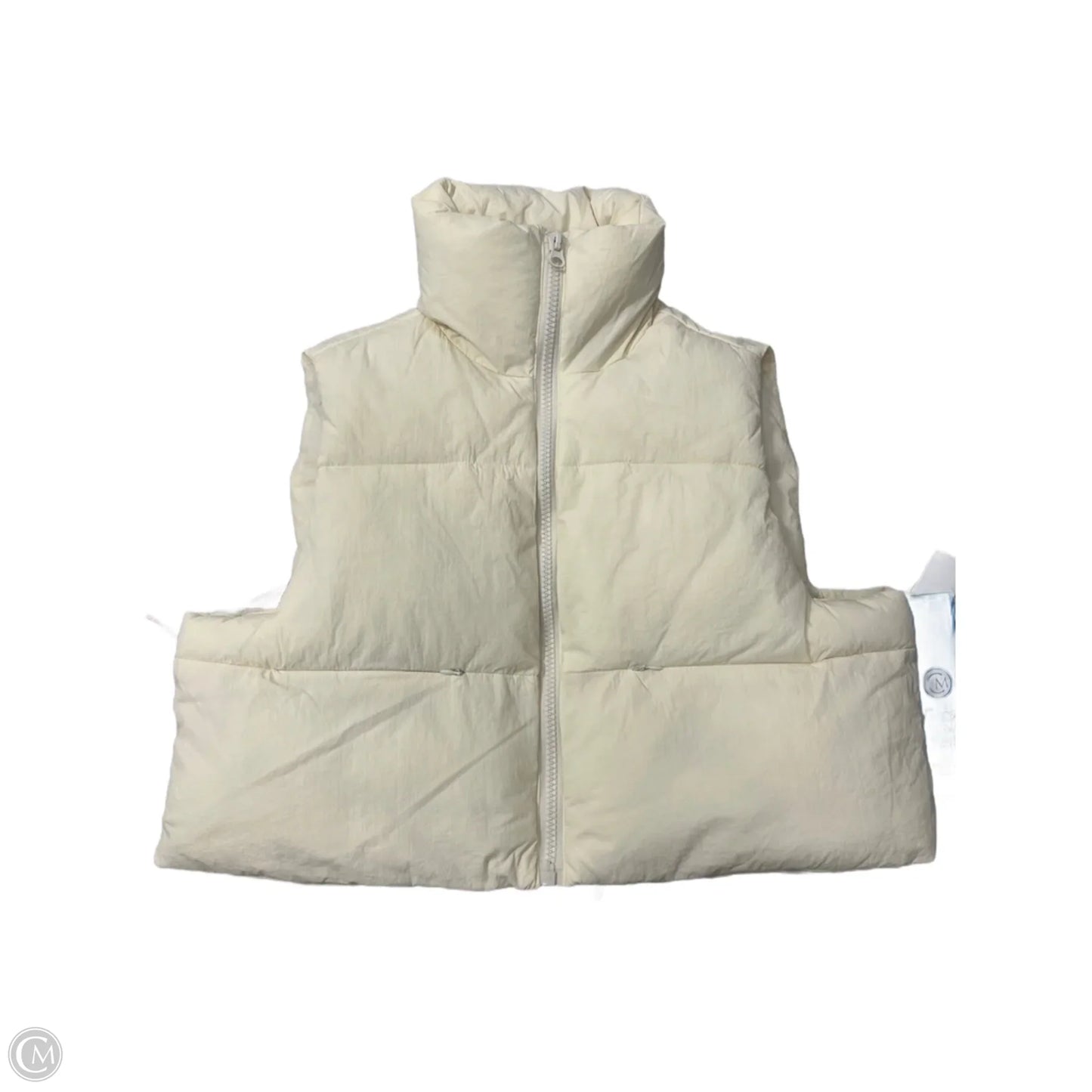 Vest Puffer & Quilted By Simply Southern In Cream, Size: Xxl