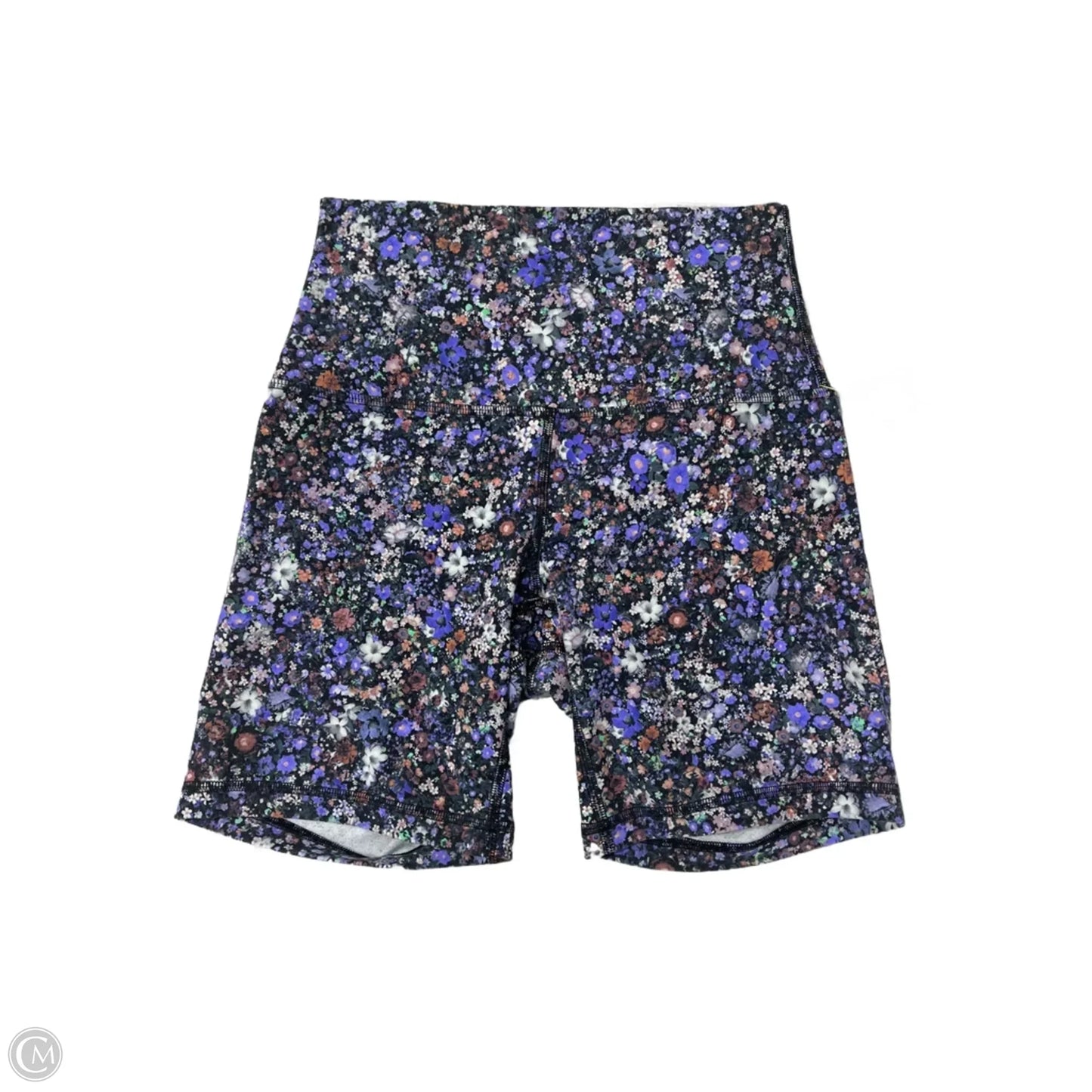 Athletic Shorts By Lululemon In Floral Print, Size: 4