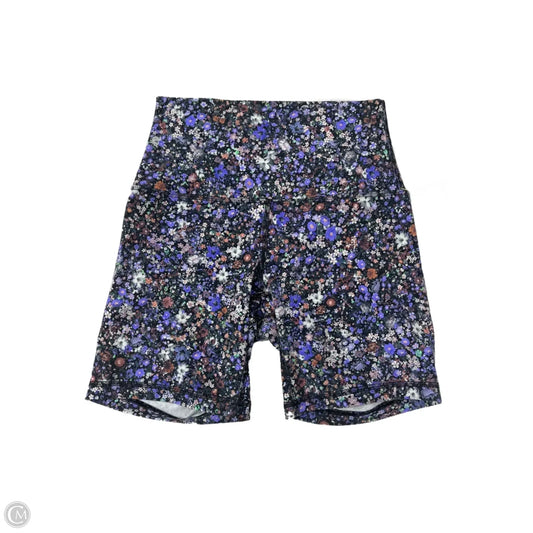 Athletic Shorts By Lululemon In Floral Print, Size: 4