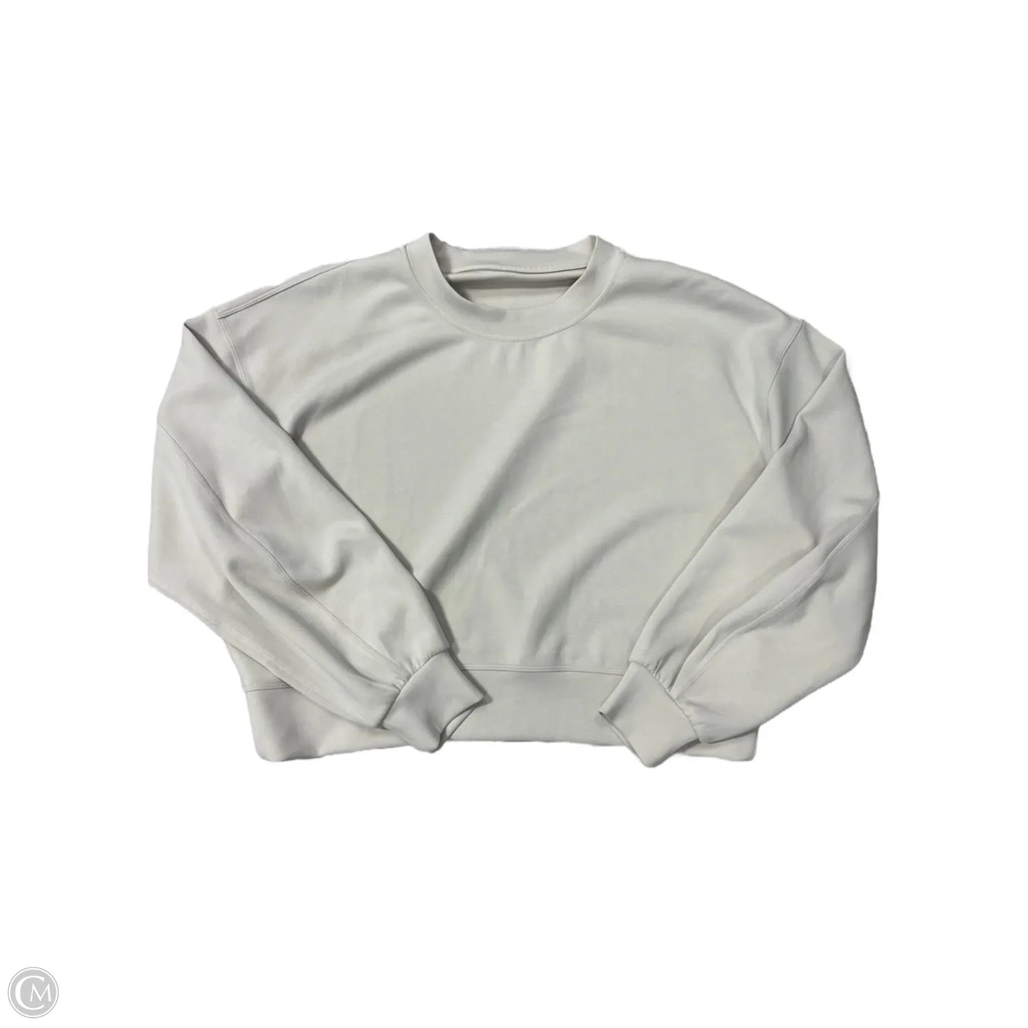 Athletic Sweatshirt Crewneck By Lululemon In Cream, Size: M