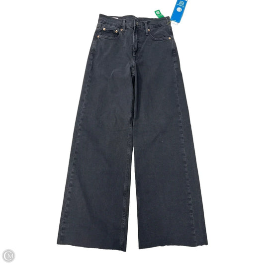 New! Jeans Wide Leg By Gap In Black Denim, Size: 6