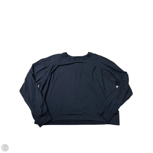 Athletic Top Long Sleeve Collar By Athleta In Black, Size: S