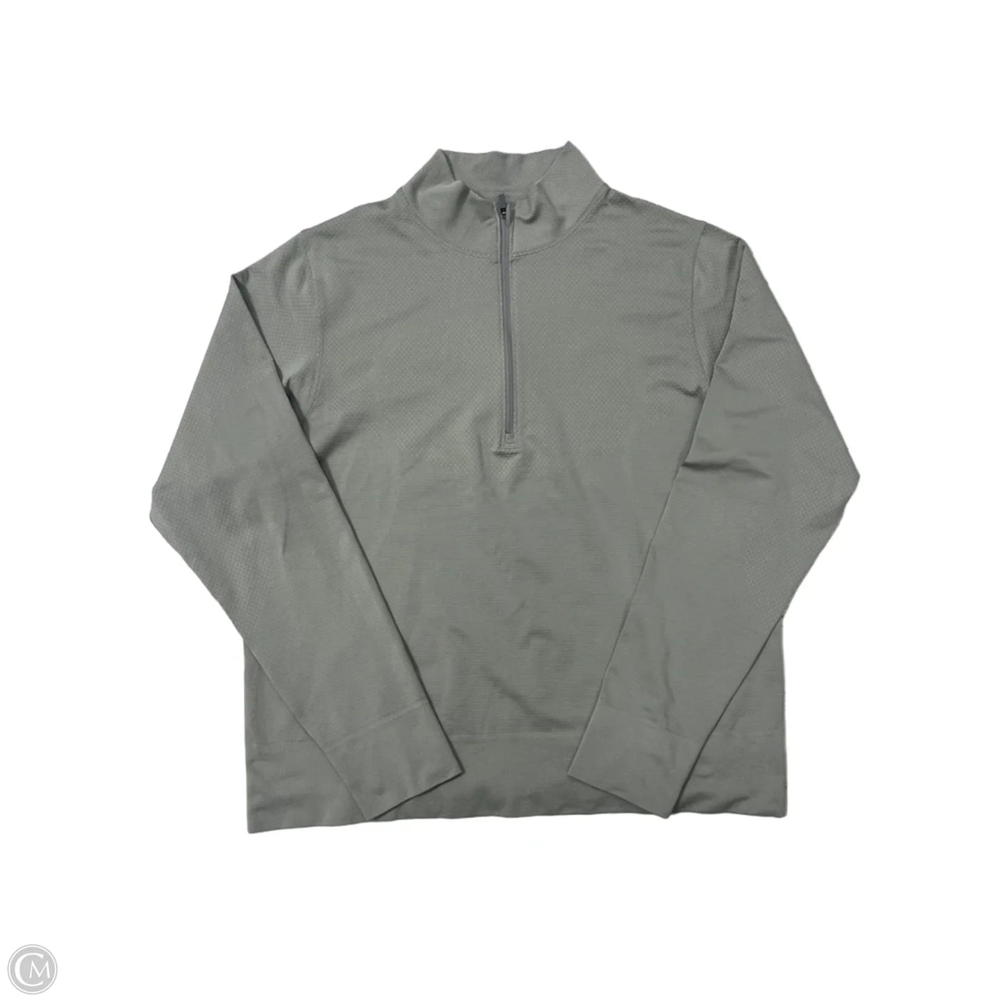 Athletic Top Long Sleeve Collar By Lululemon In Taupe, Size: Xl