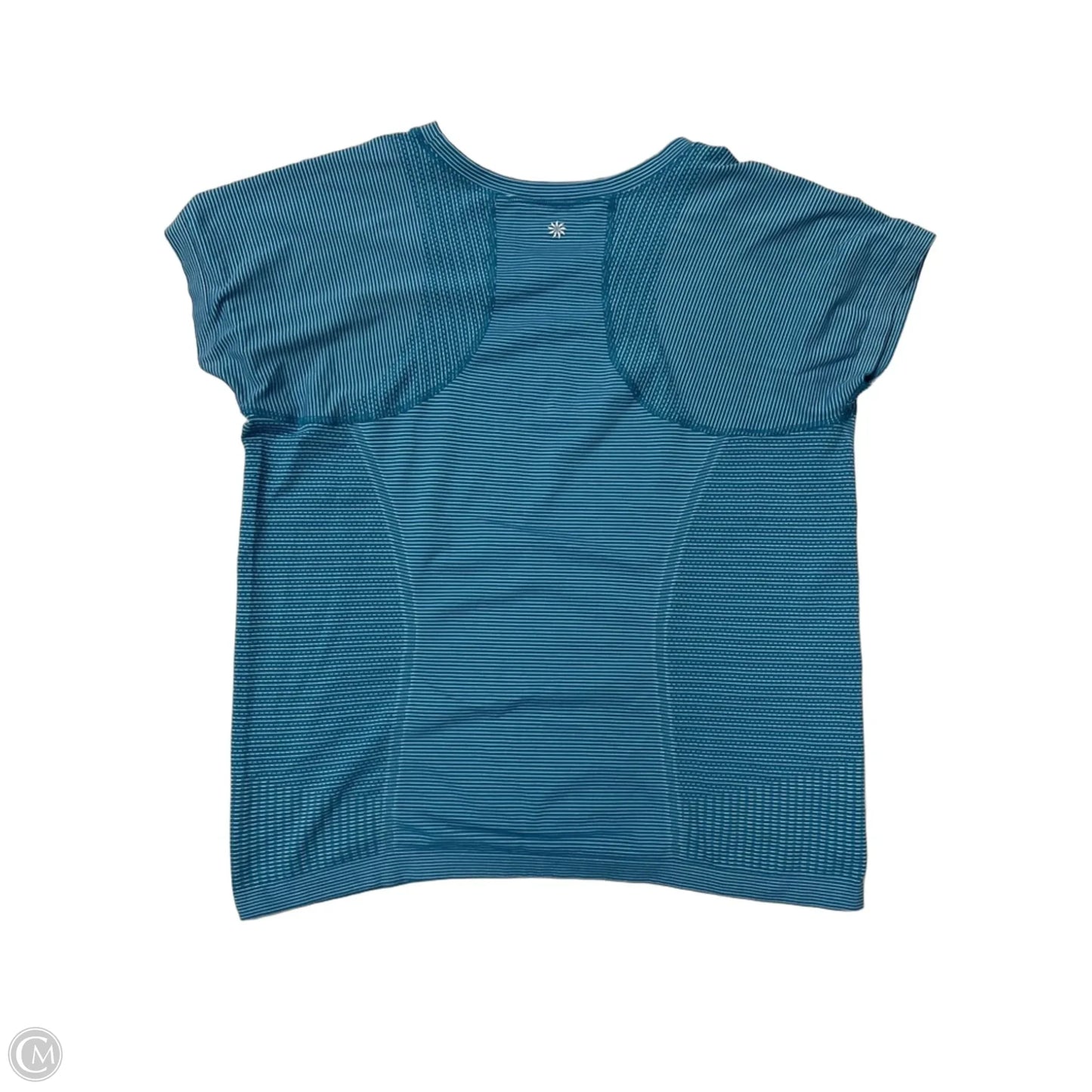 Athletic Top Short Sleeve By Athleta In Blue, Size: Xl