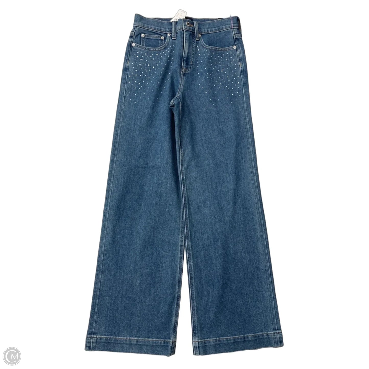 Jeans Wide Leg By J. Crew In Blue Denim, Size: 2
