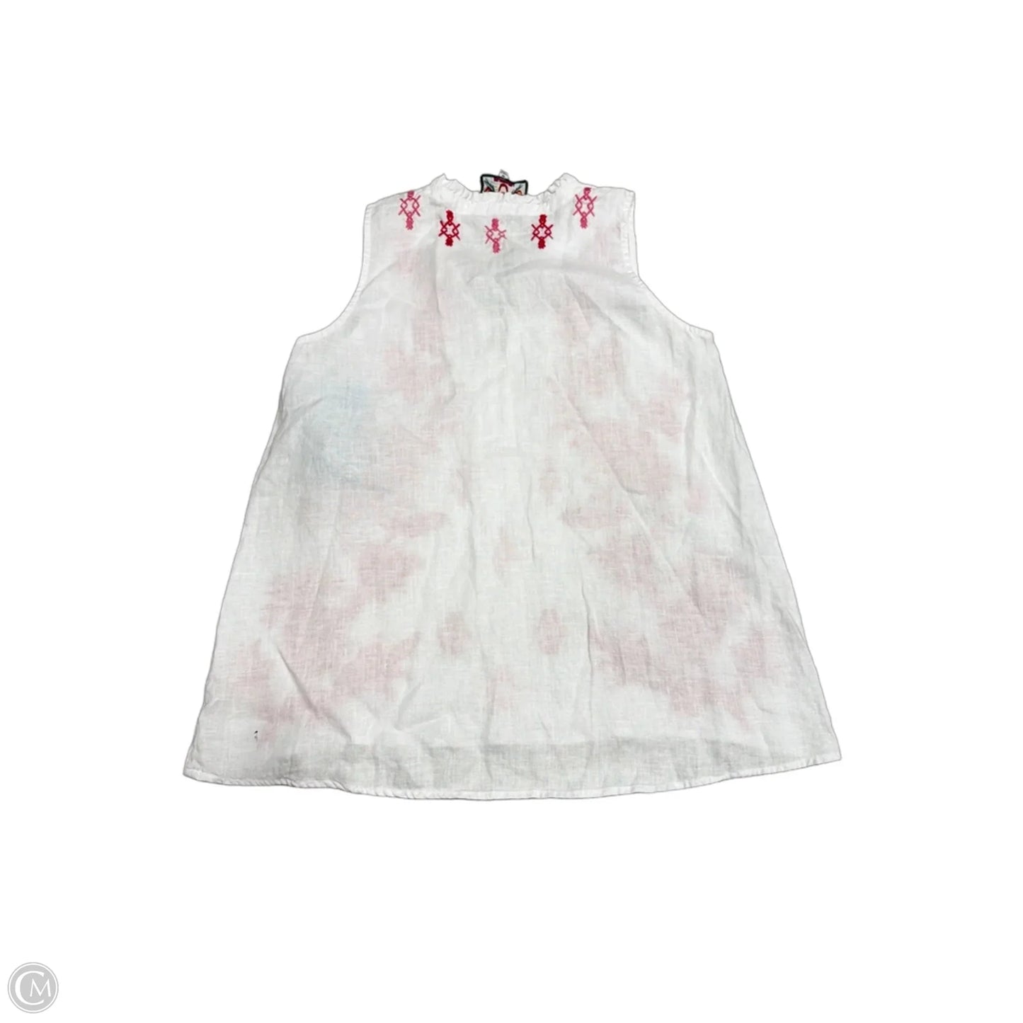 Top Sleeveless By Johnny Was In White, Size: M