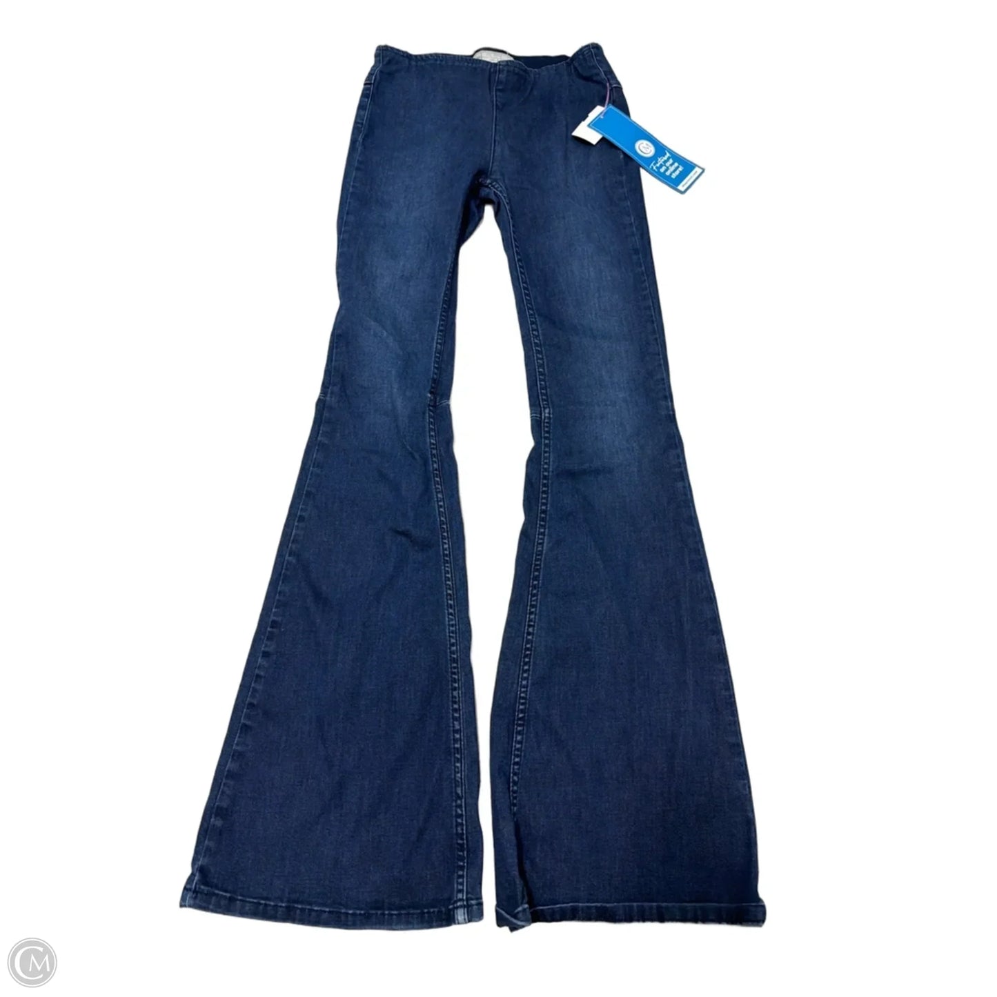 Jeans Flared By Free People In Blue Denim, Size: 2