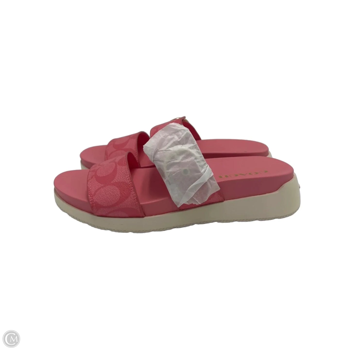 New! Sandals Designer By Coach In Pink, Size: 8.5