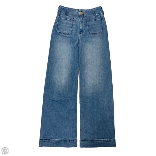 Jeans Wide Leg By Maeve In Blue Denim, Size: 8
