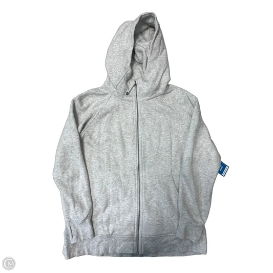 Athletic Jacket By Lululemon In Grey, Size: Xl
