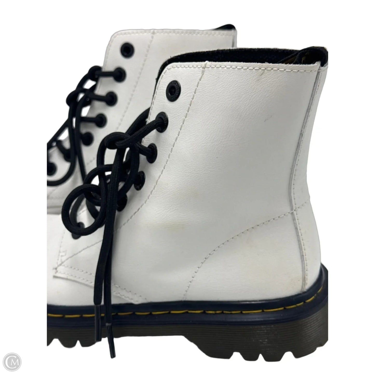 Boots Designer By Dr Martens In White, Size: 7 (38)