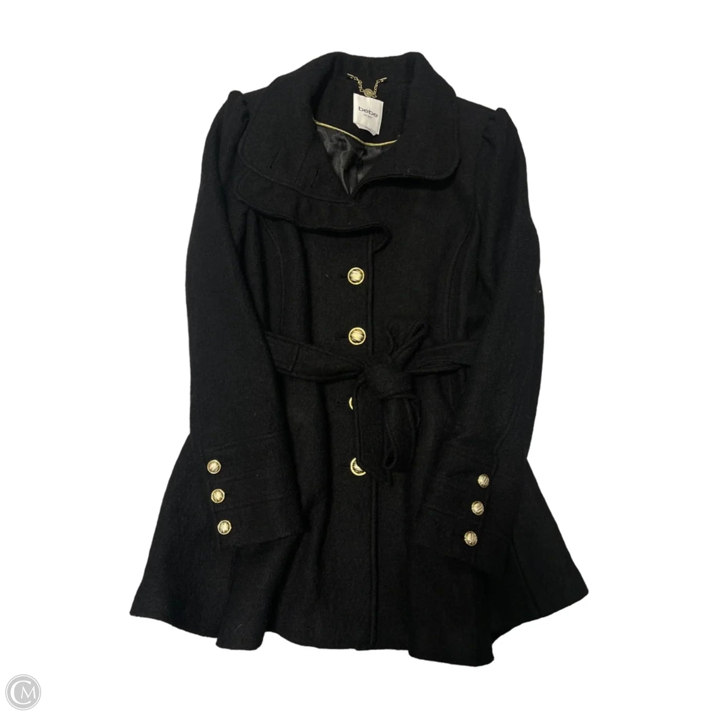 Coat Peacoat By Bebe In Black, Size: M