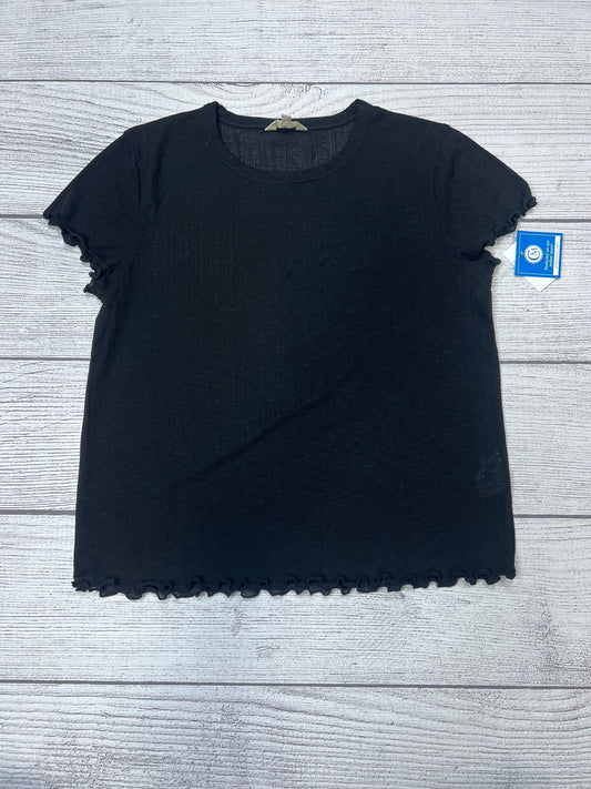 Black Top Short Sleeve Madewell, Size L