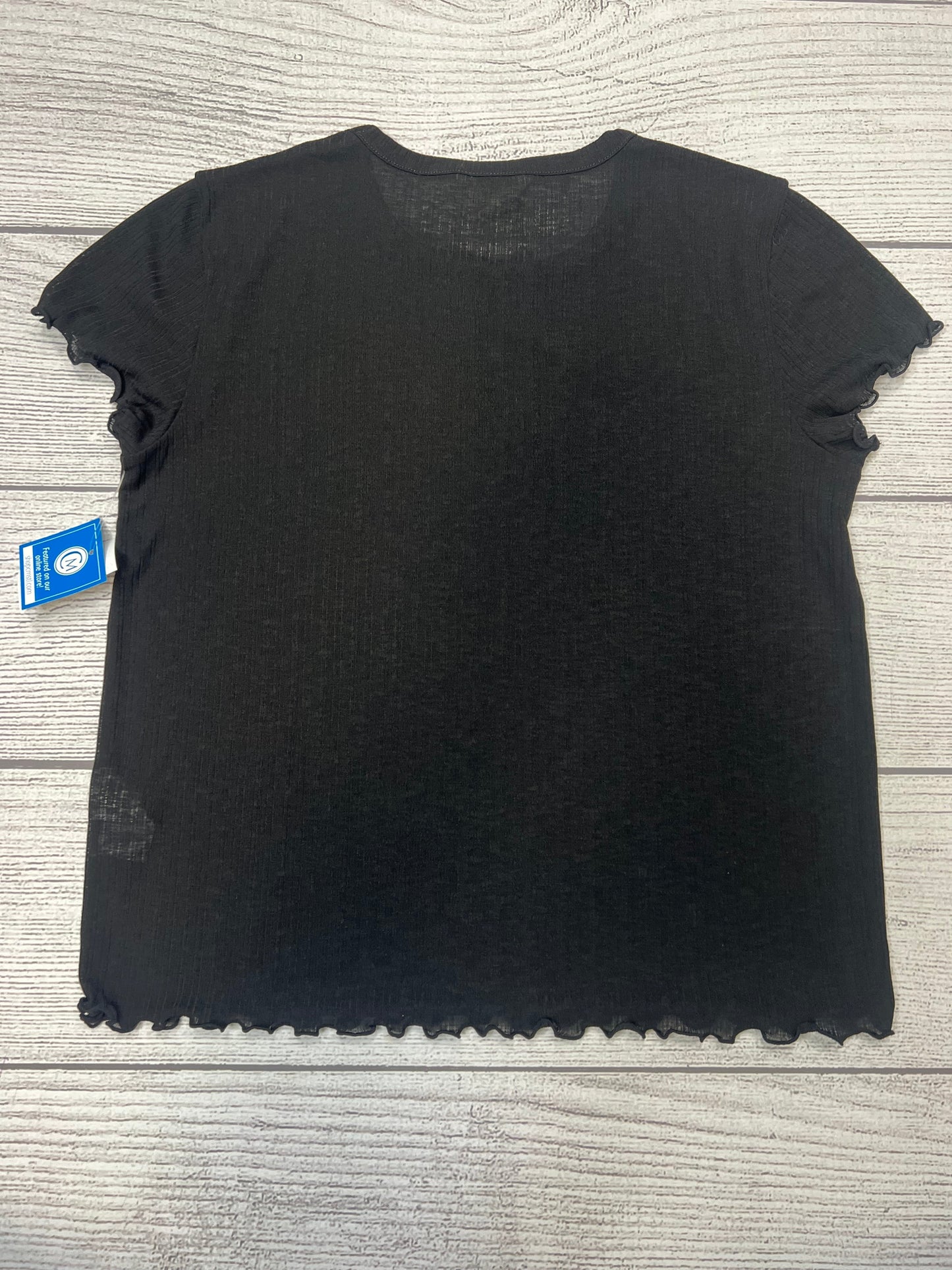 Black Top Short Sleeve Madewell, Size L