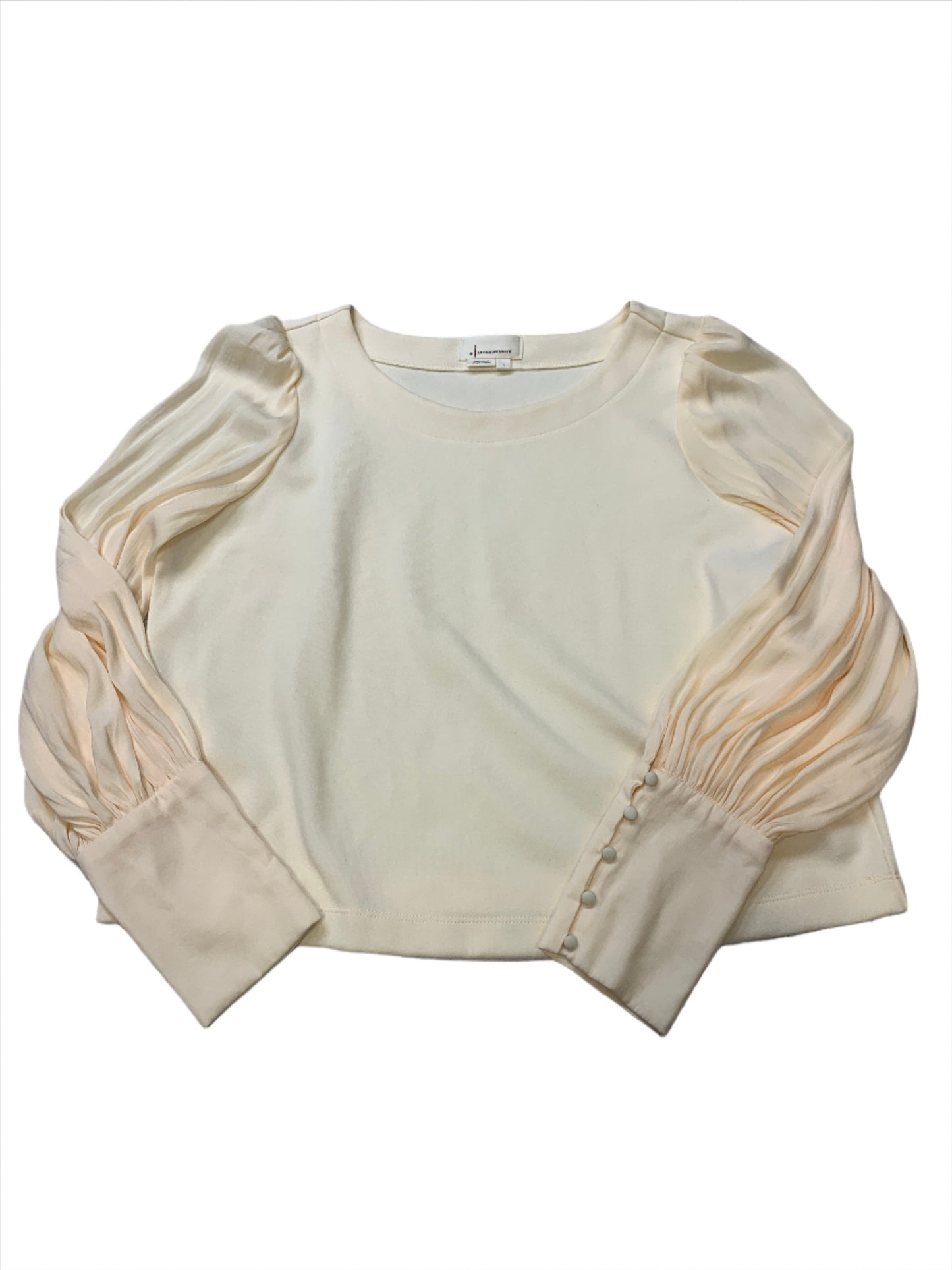Cream Top Long Sleeve Anthropologie, Size L