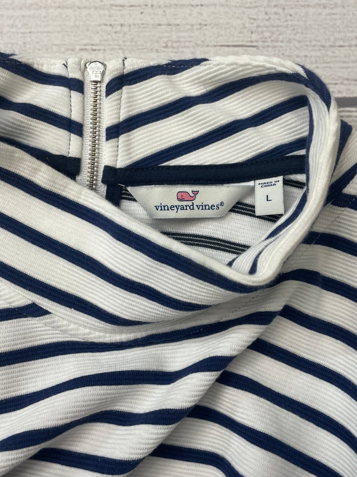 White Blue Top Sleeveless Vineyard Vines, Size L