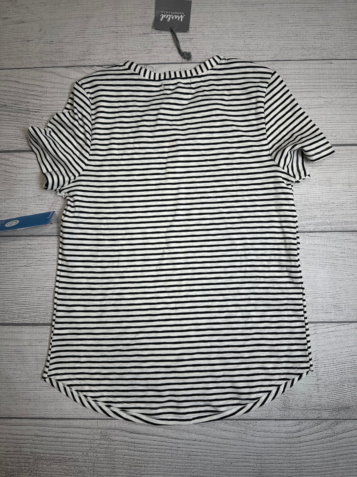 Top Short Sleeve By Marled In Striped Pattern, Size: M