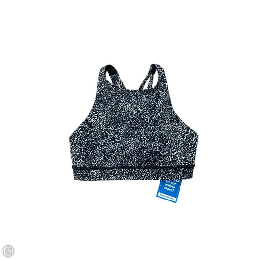 Athletic Bra By Lululemon In Black & White, Size: 4