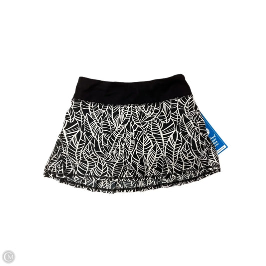 Athletic Skort By Lululemon In Black & White, Size: Xs