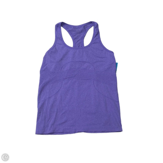 Athletic Tank Top By Lululemon In Purple, Size: 10