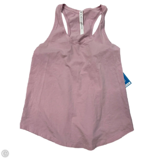 Athletic Tank Top By Lululemon In Pink, Size: 10