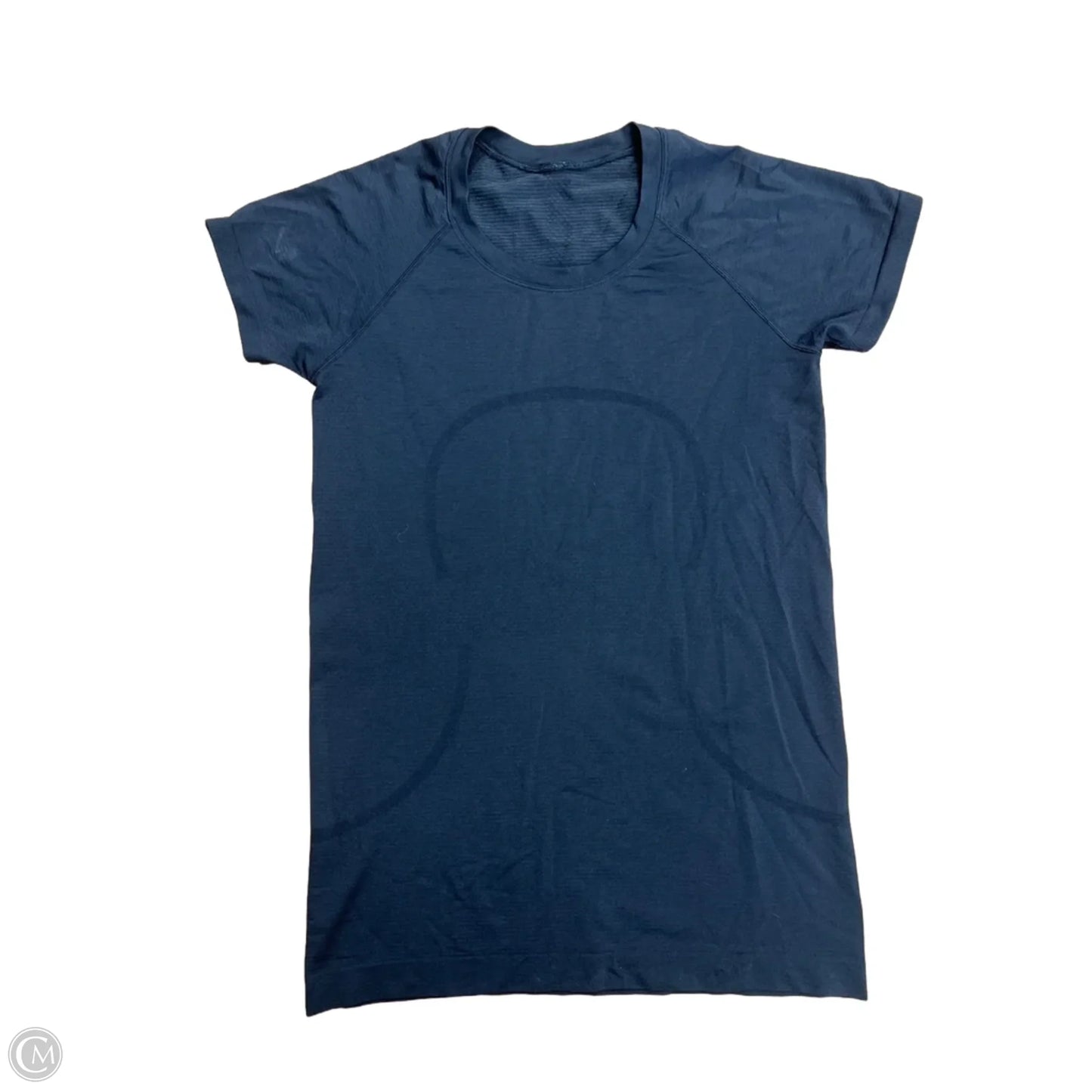 Athletic Top Short Sleeve By Lululemon In Black, Size: 8