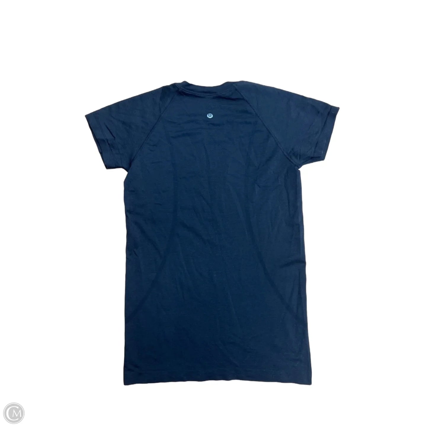 Athletic Top Short Sleeve By Lululemon In Black, Size: 8