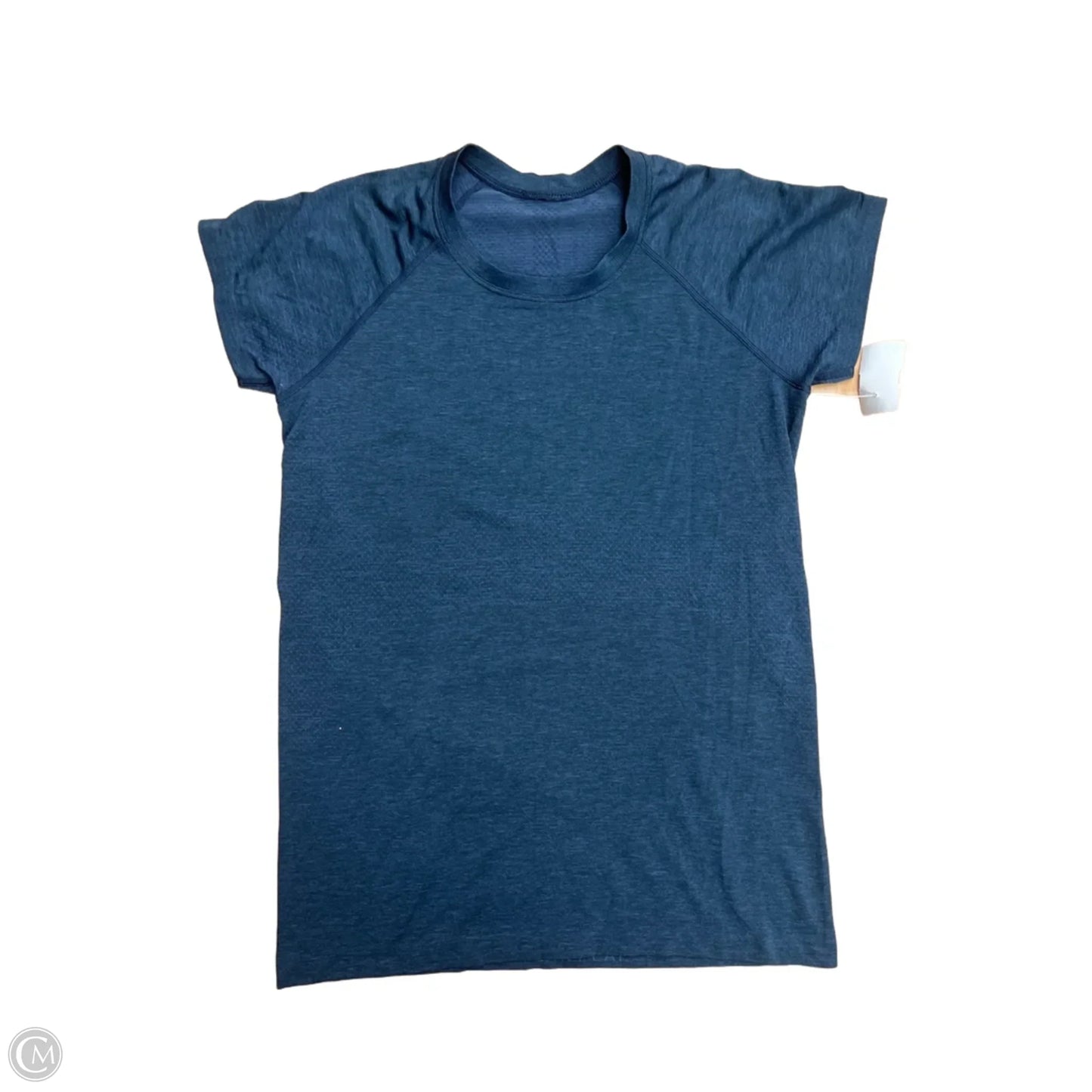 Athletic Top Short Sleeve By Lululemon In Navy, Size: 10