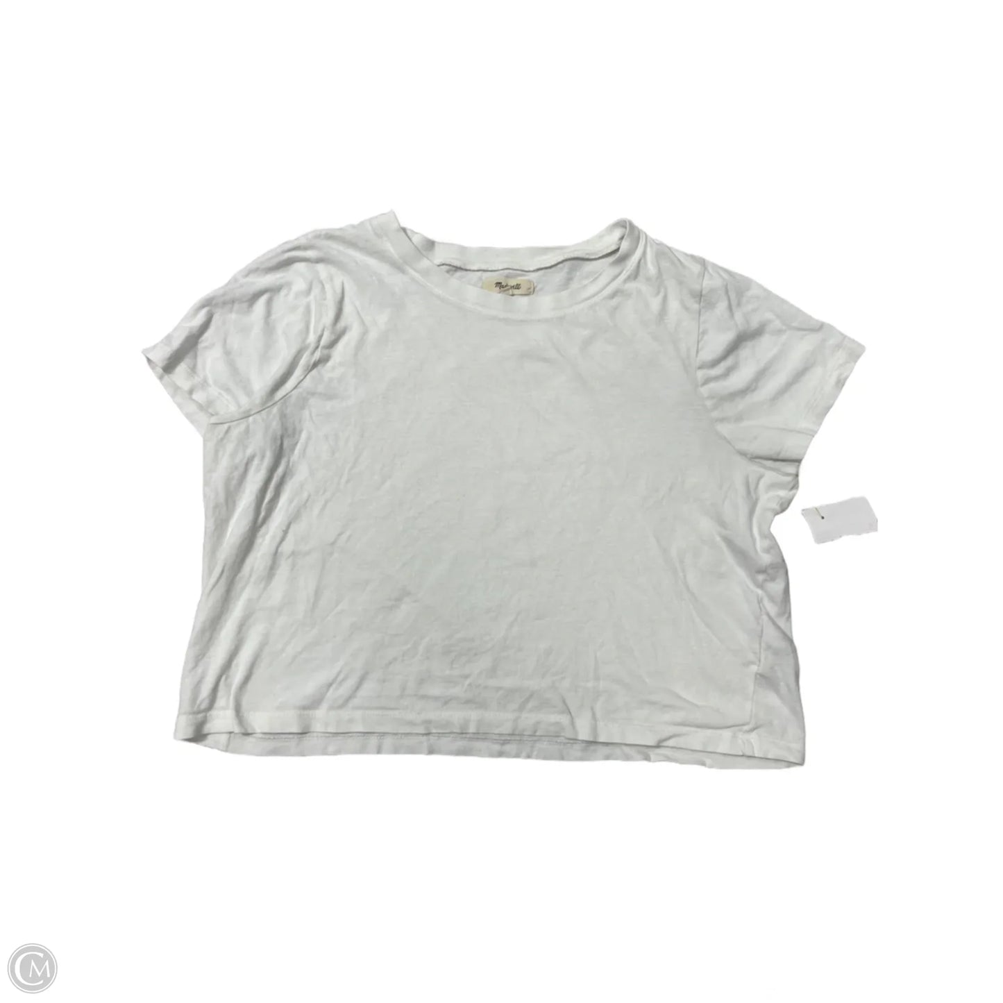 Top Short Sleeve By Madewell In White, Size: L