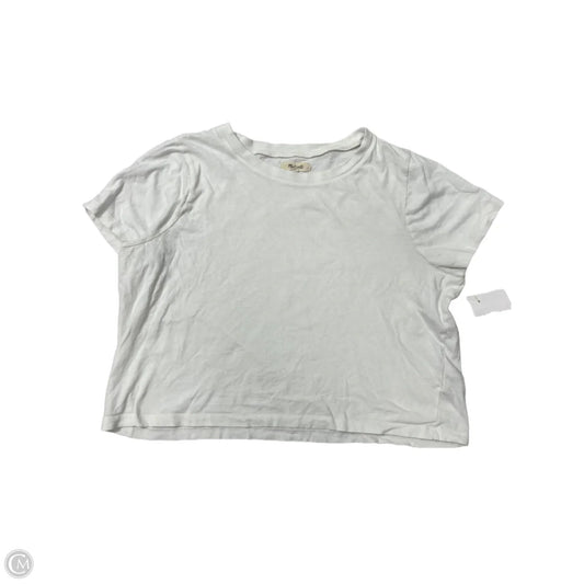 Top Short Sleeve By Madewell In White, Size: L