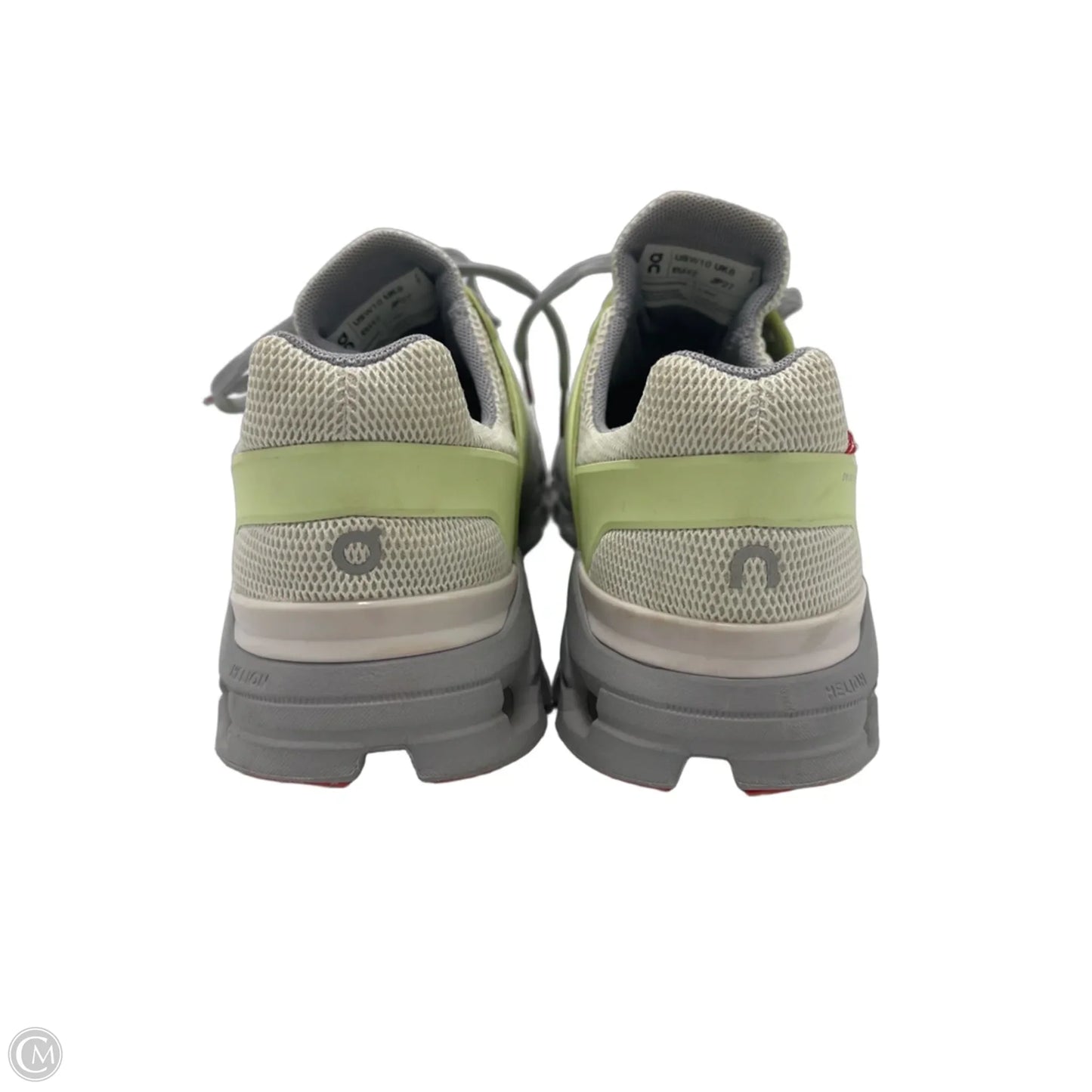 Shoes Athletic By ON Cloud In Green & Grey, Size: 10