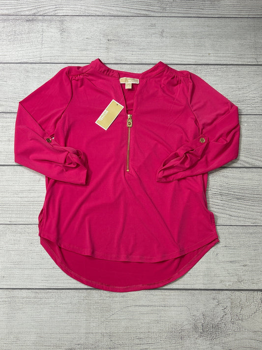 Top Long Sleeve By Michael By Michael Kors In Pink, Size: M