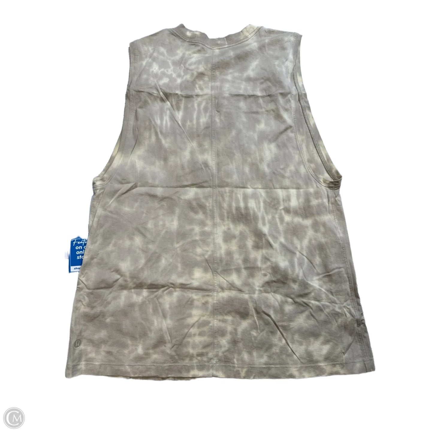 Athletic Tank Top By Lululemon In Beige, Size: Xs