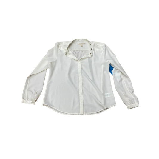Top Long Sleeve By Michael Kors In Cream, Size: L