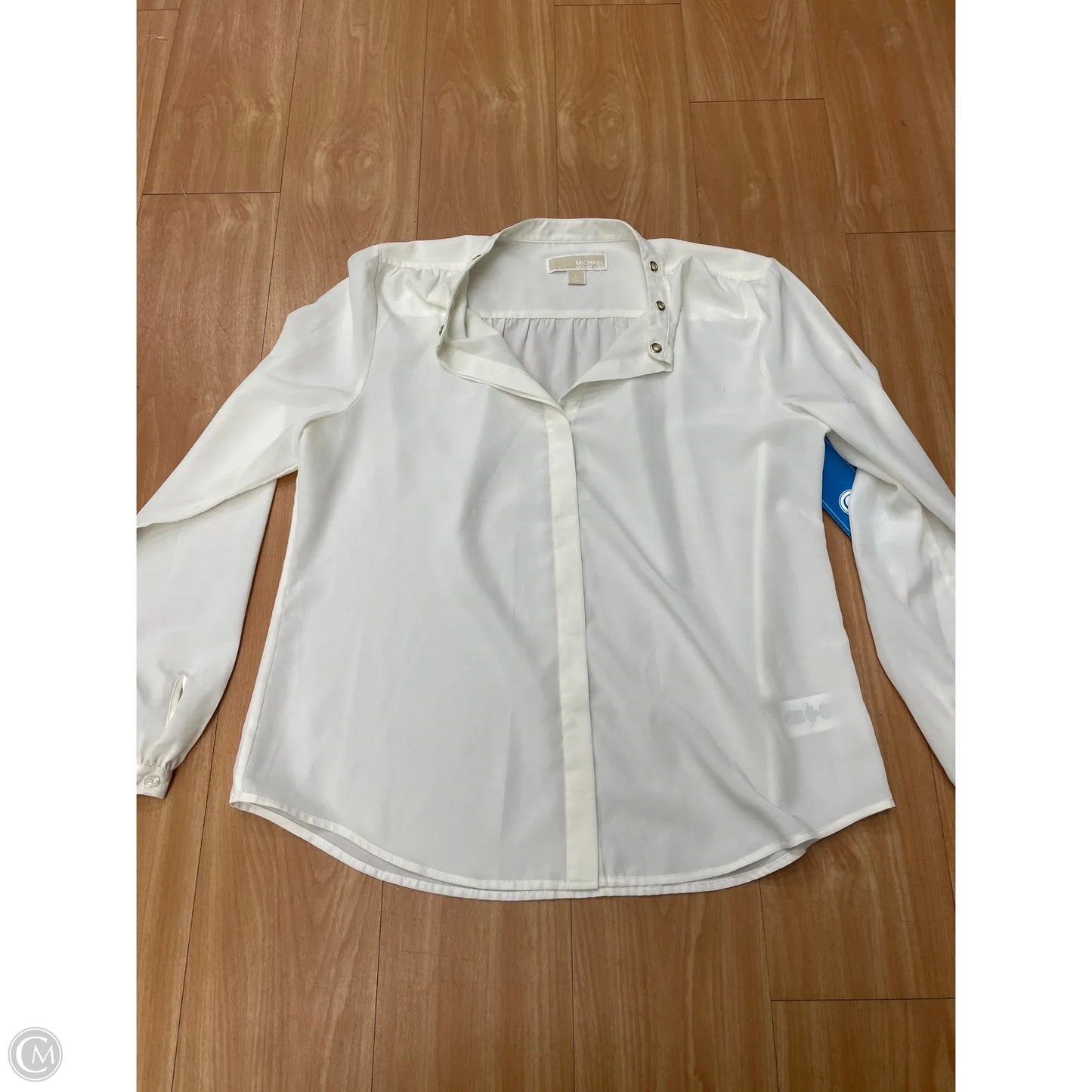 Top Long Sleeve By Michael Kors In Cream, Size: L