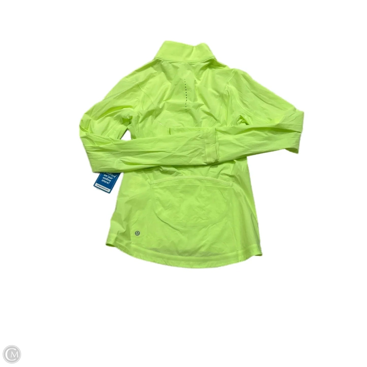 Athletic Jacket By Lululemon In Yellow, Size: S